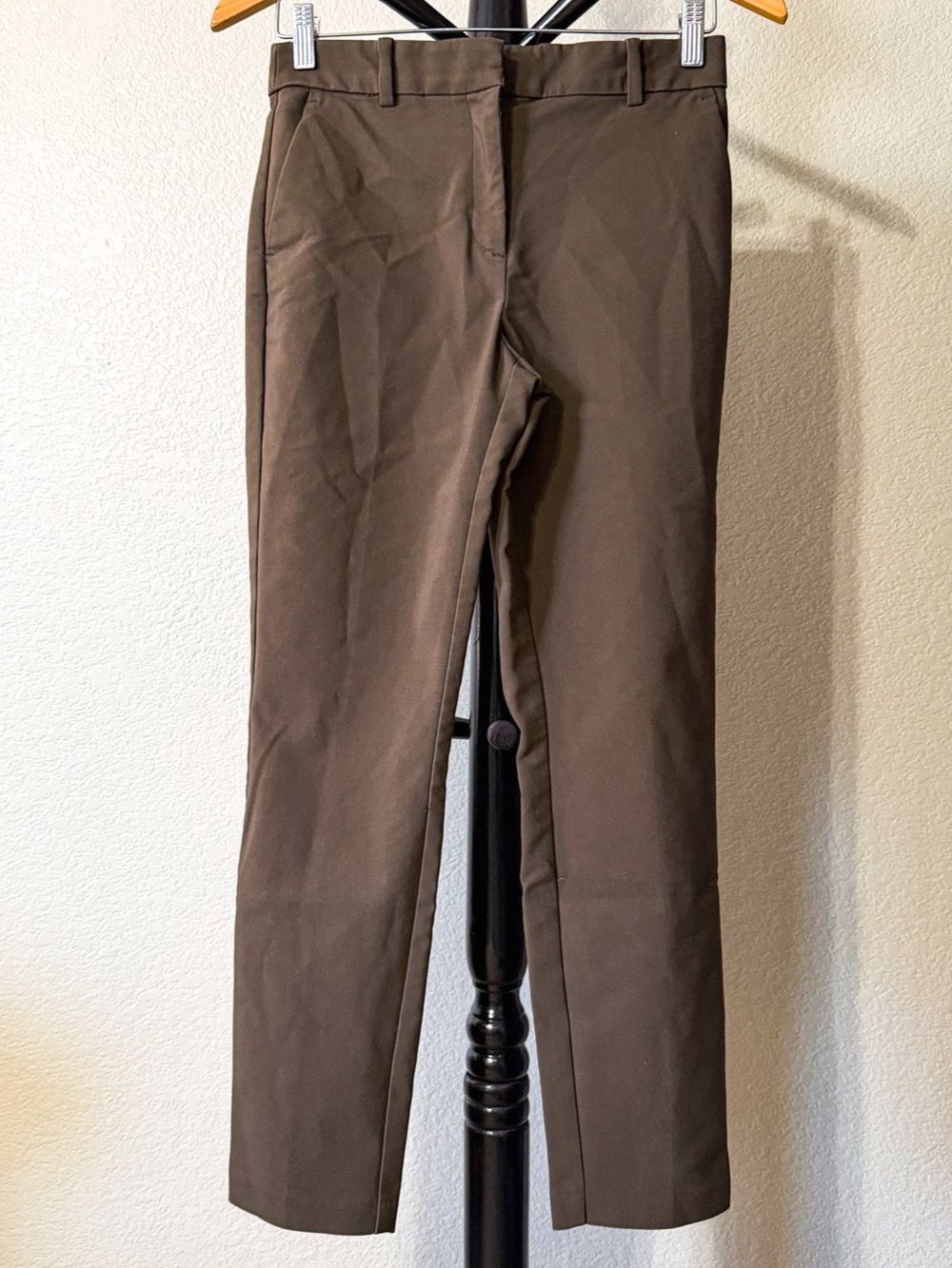 H&M Brown/Olive Straight-Leg Trousers